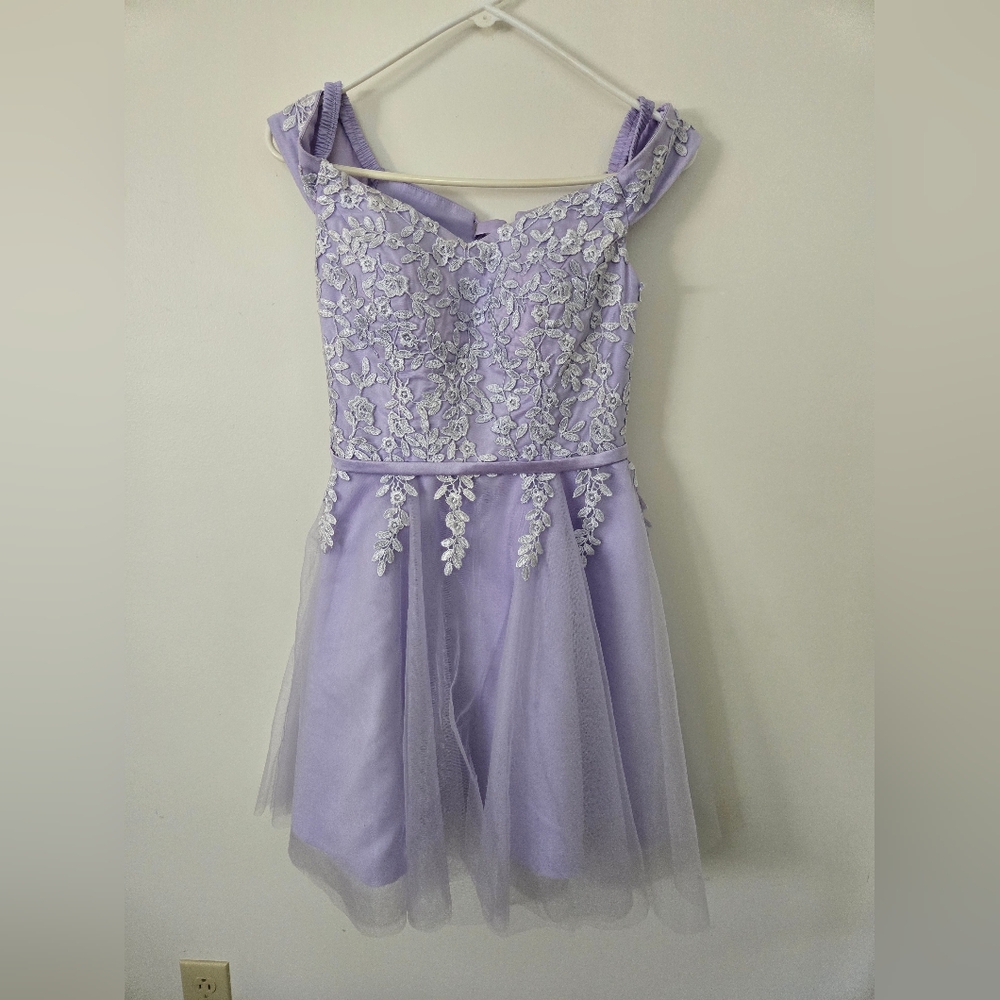 Lavender Floral Dress
